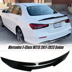 MUTUSAISI Rear Spoiler Wing Fit for Mercedes Benz E Class W213 2017-2023 Accessories E300/ E350/ E400/ E450/ E43/ E53/ E63 Sedan PSM Style Decklid Lip Exterior