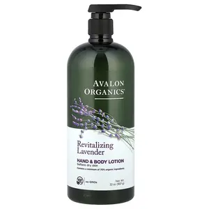 Avalon Organics Hand & Body Lotion, Revitalizing Lavender, 32 oz (907 g)