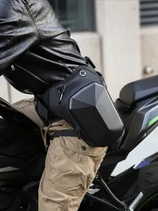 Waterproof Motorcycle Leg Bag, Adjustable Shoulder Strap & Double Zipper Compartment Outdoor Riding Waist Bag, Durable Fabric Bag for Off-road Bikes & Motorcycles, Waist Belt Bag