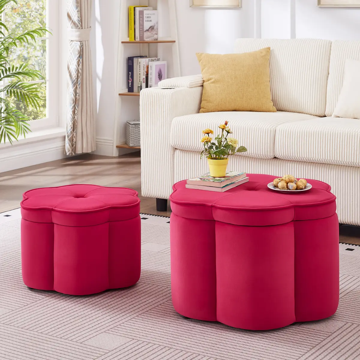 Rose Pink + Velvet + Foam