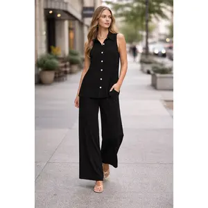 Dear Scarlett 2-piece Tank + Relaxed Pants Resort Wear Set