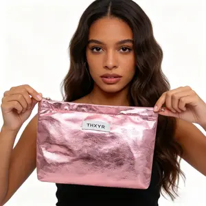 Bright colored makeup bag with large capacity, soft and easy to fold material, no creases, scratch resistant, tear resistant, oil resistant, and easy to clean  shipping  free