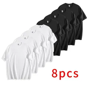 5-Pack Men's Slim Fit Crew Neck Casual T-Shirts - Super Soft, Unisex Short Sleeve Tagless, Casual Cotton Tee Plain Shirts Classic Collar Original Essential Tees for Everyday Wear Unisex Gift for Birthday Valentine's Day Christmas Halloween