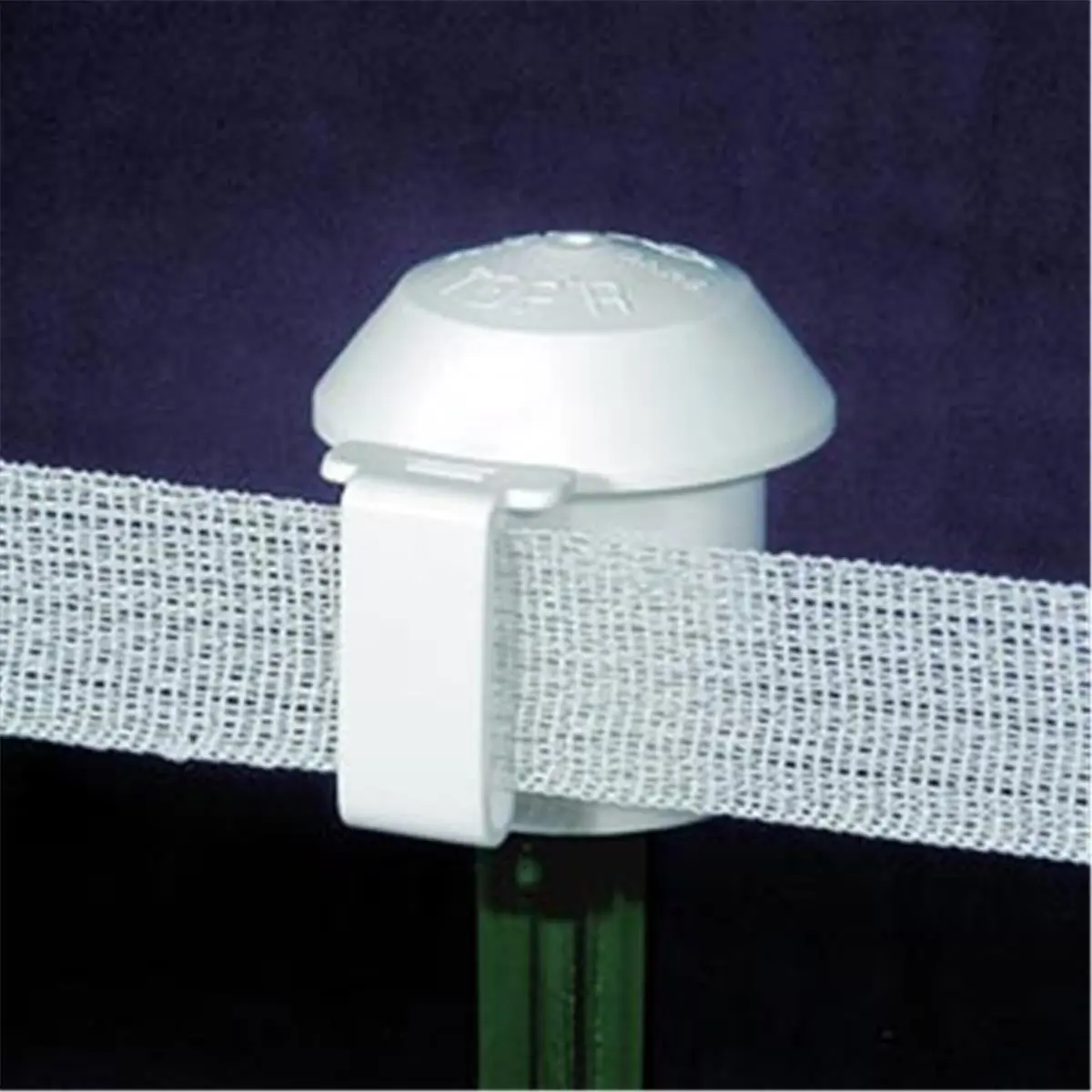 Powerfields R-4-W T-Post Cap, Outdoor Animal Safe Fence Topper, White Bulk Pack of 10