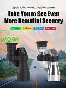 HD Monocular   High Magnification 1000x20 Pocket Monocular, Compact Portable   BAK4 Prism, Multi-Coated Green Lens, Low Light Night Vision for Outdoor Hunting, Camping, Hiking, Bird Watching, Travel Refractor Phone Adapter Telescope