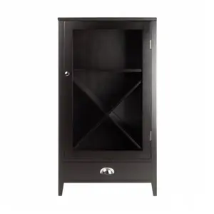 212 MAIN Bordeaux Wine Cabinet - X-Panel Modular Cupboard Furniture, Modern Indoor Storage Cabinet, Modern Storage Cabinet