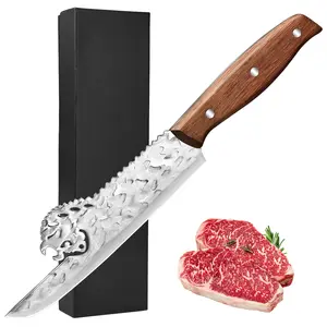 High Quality Sharp Chef Knife, Professional Kitchen Knife, Knife for Man, Alien Sheep Head Knife, Vegetable Knife, Slicer Knife, Ergonomic Solid Wood Handle, Suitable for Kitchens, Restaurants, Halloween Gift, Christmas Gift, Gift Box