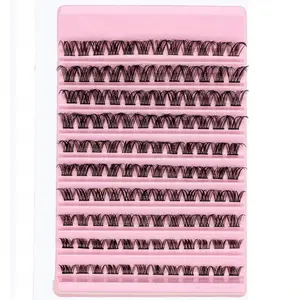 Individual False Eyelashes, 1 Box Natural Look Eyelash Extensions Kit, Eye Makeup Enhancement Products for Women, D Curl Eyelashes, Individual Lashes Cluster