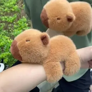 1 Piece Cute Capybara Plush Bracelet Wrist Hanging Decor & Home Ornament Perfect Birthday Party Gift