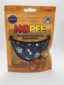 NOPEE The ONLY Patented Permanent Solution for Indoor Dog Marking. Double Layer Fabric Bag, Blue with Bones, Lasts 3 to 6 Months, Prevents Dog Marking, Includes 1 Bag