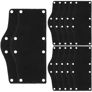 12 Pack Hard Hat Sweatband Cotton Reusable Sweatband Snap-On Liner Sweatband for Hard Hat Accessories