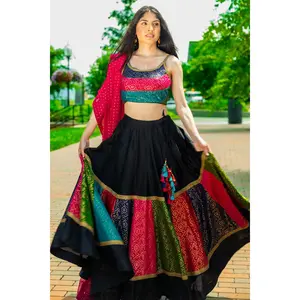 Molly Silk Black Chaniya Choli