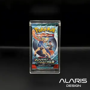 Acrylic Case for Single TCG Booster Pack with UV Protection & Extra Large Magnets Sleek Modern Display for Collectors