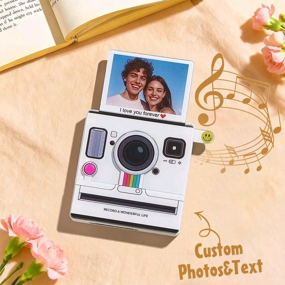 Custom Instant-Style Photo Music Fridge Magnet
