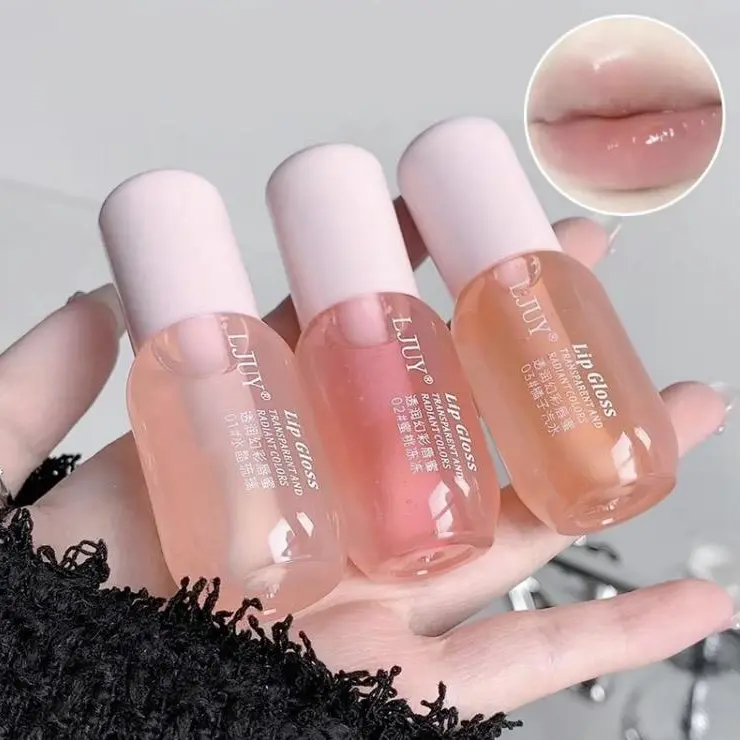Lip Glaze- 3-in-1 Balm + Oil + Gloss - Nourishing Lipgloss - Long-lasting Shine & Hydration Moisturizing Hydrating Glossy Lip Stick for Girls & Women Plumping Lip Plumper Gift for Fall Christmas & Mother's Day Lipstick Skincare Hydrate Lip Serum Makeup