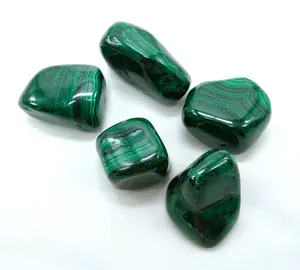 Natural Malachite Tumbled Stones