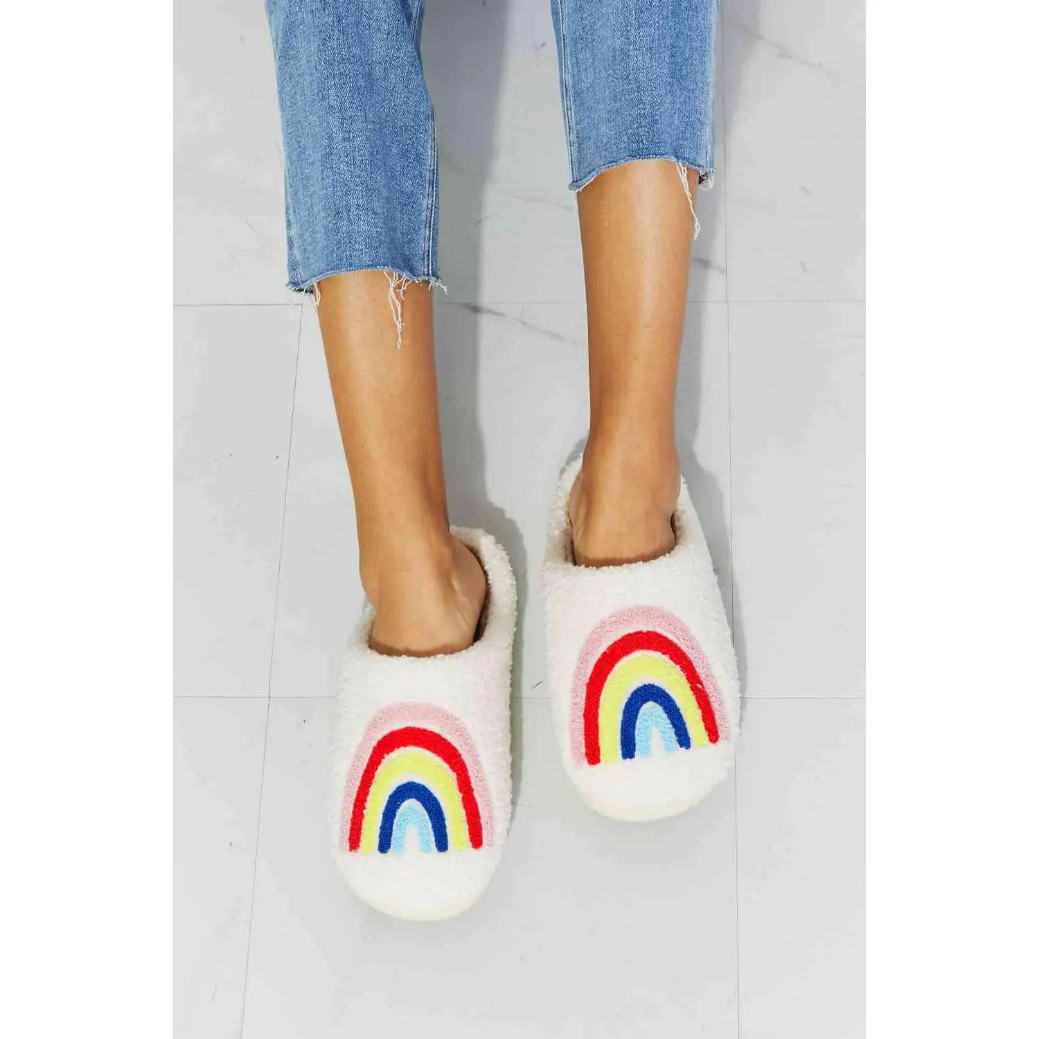 MMShoes Rainbow Plush Slipper