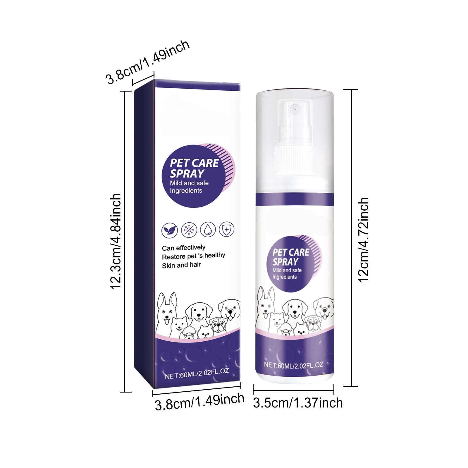 Pet Antibacterial Spray - Skin Care for Cats and Dogs - Skin Itching Repair Spray
