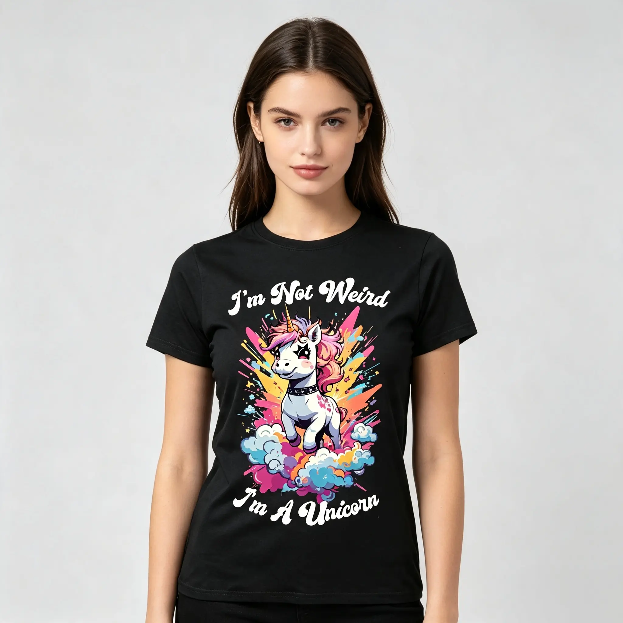 Funny Unicorn T-Shirt I39m Not Weird Women39s Cotton Tee