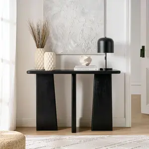 Porter 45" Wood Console Table in Black