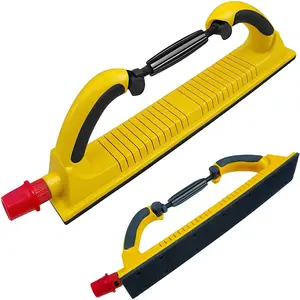2-3/4" x 15-3/4" Dust Free Longboard Hand Sanding File Block Adjustable Radius Flex with Hook & Loop Backing, Hand Sander Dust Extraction Sanding Block for Automotive, Woodworking