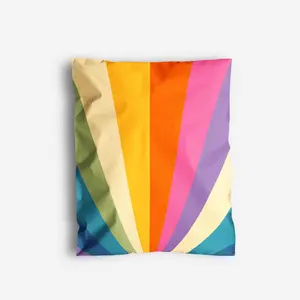 Retro Rainbow Polymailers 10"x13" for Shipping Supplies Retro Rainbow Polymailers 10"x13" for Shipping Supplies