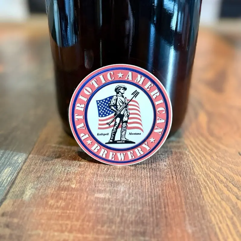 Patriotic American Brewery Vinyl Sticker