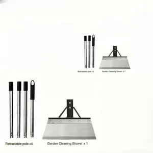 Multifunctional Manganese Steel Shovel Set, Suitable for Farming, Cleaning, Decontamination, and Ice Removal, Durable Garden Tool Kit
