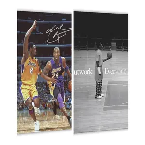 Kobe Bryant Poster Mamba Mentality Motivational Wall Art decor canvas posters Canvas Painting room decor,Wall Art for Home Living Bedroom Dining Office Room Decor