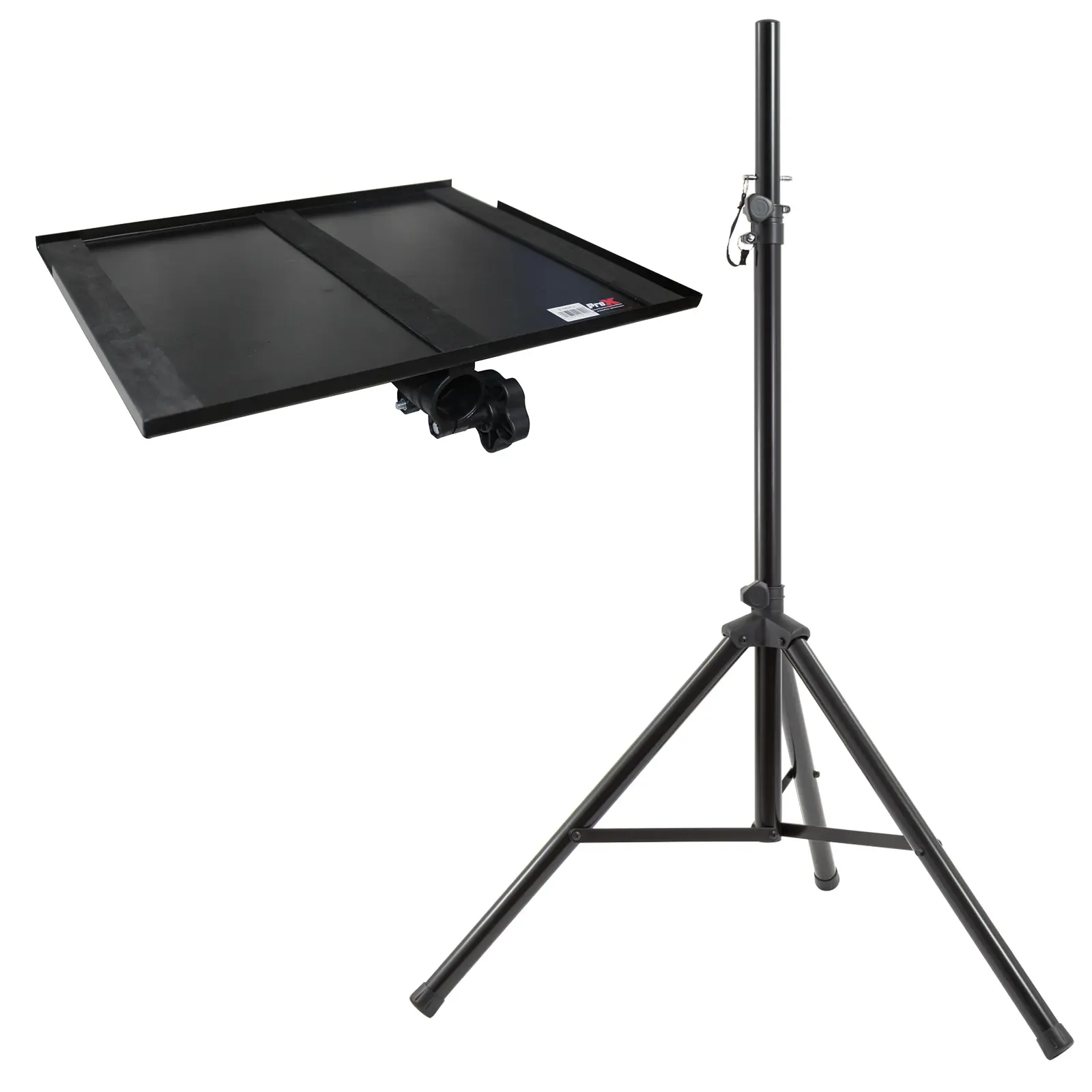 Laptop or Projector Tray Holder for 1 3/8" Pole with Gemini Tripod Speaker Stand Package