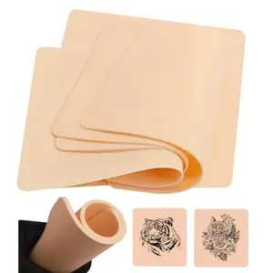 Blank Tattoo Practice Skin - 5Pcs Tattoo Skin Practice 8'' x 6'' Double Sides Tattoo Skin Microblading Eyebrow Fake Skin for Tattoo for Beginners and Experienced Artists Tattoo Supplies