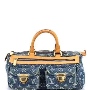 Pre-owned Louis Vuitton Denim Shoulder Bags Neo Speedy Bag by Rebag