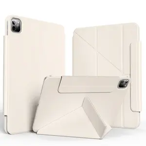 Tablet Protective Case, 1 Count Magnetic Solid Color Case, Foldable Slim Tablet Protective Flip Cover for iPad Air 11 iPad Pro 11, Tablet Accessories