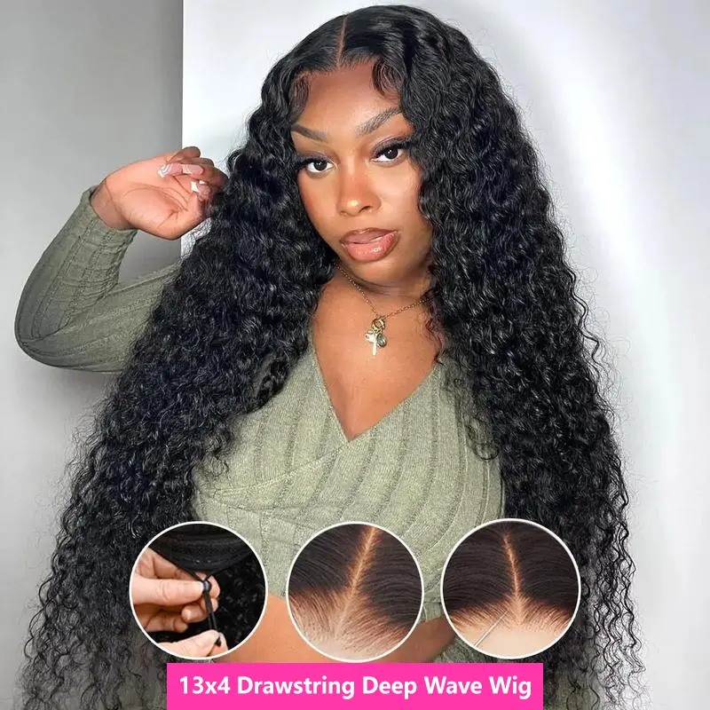 Glueless 13x4 Drawstring Wig