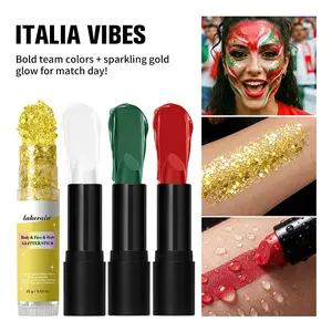 1SET Sports Event Face Paint Glitter Stick, 8Sets Optional Long‑Lasting Skin‑Friendly Body Makeup, Football Match Carnival Festival Face Decoration, GameDayMakeup FestivalMakeup ViralFacePaint, Face Paint Stick Body Glitter Stick Party Cosmetics