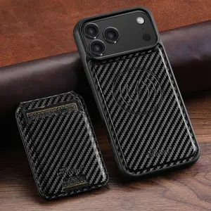 SUTENI Phone Case Magnet Wireless Charging Card Holder Stand Luxury Faux Leather For iPhone 17 Pro Max 16 Plus 15 14 13 12 For Unisex Relatives Friends And Elders Holiday Gift