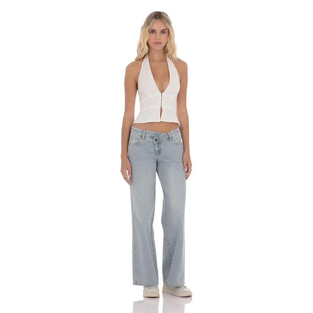 Low Rise Cross Jeans in Blue