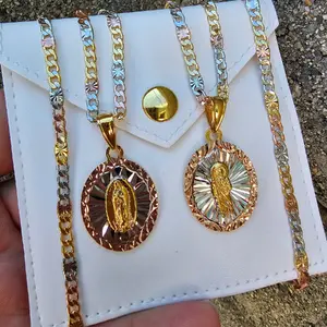 sanjudas, virgencita necklace pendant