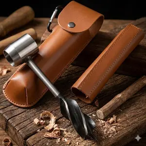Essential Survival Drill Kit: hand-Powered wood Boring & Splitting Tool. portable Camping Gear for Outdoor Adventures, Diy Projects, and spring summer Wilderness Trips. Survival Tools