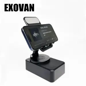 2PCS 5 in 1 Wireless Bluetooth-compatible Portable Cell Phone Holder Speaker 360° Rotation Stand Charger for Kitchen Party Outdoors Gym Men's Gift Ideas iPhone Android Cellphone Accessories - Smartphone