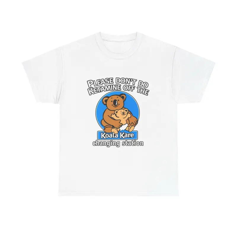 Unisex Koala Kare Funny White T-shirt