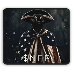 No Face Patriot Gaming Mouse Pad | Minimalist Flag Graphic