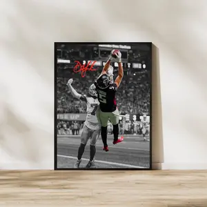 Drake London Poster, Stylish Football Wall Artwork for Home or Game Room