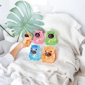 2026 New Capybara Soft Toy Super Elastic Flashing Relief Anxiety and ADHD Fidget Stress Relief Toy Maltose Slow Rebound Toy