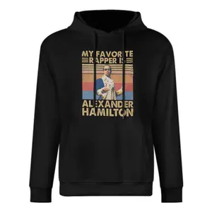 Alexander Hamilton Themed Graphic Hoodie For Men Women Musical Star y2k cotton fashion Streetwear Top Trending  Comfort Casual Outfit Present Everyday