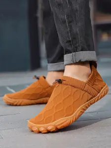 Men's Barefoot Water Shoes, Lightweight Non-Slip Wading Boots, Minimalist Flyknit Loafers, Comfortable Walking Shoes for Beach Outdoor Activities, Breathable Water Shoes