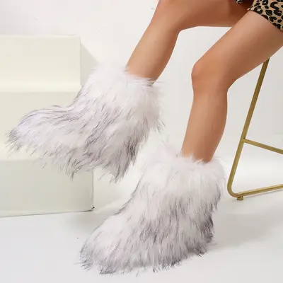 Boot Covers White Furry Boots Like Snooki Snooki Boots TikTok Shop