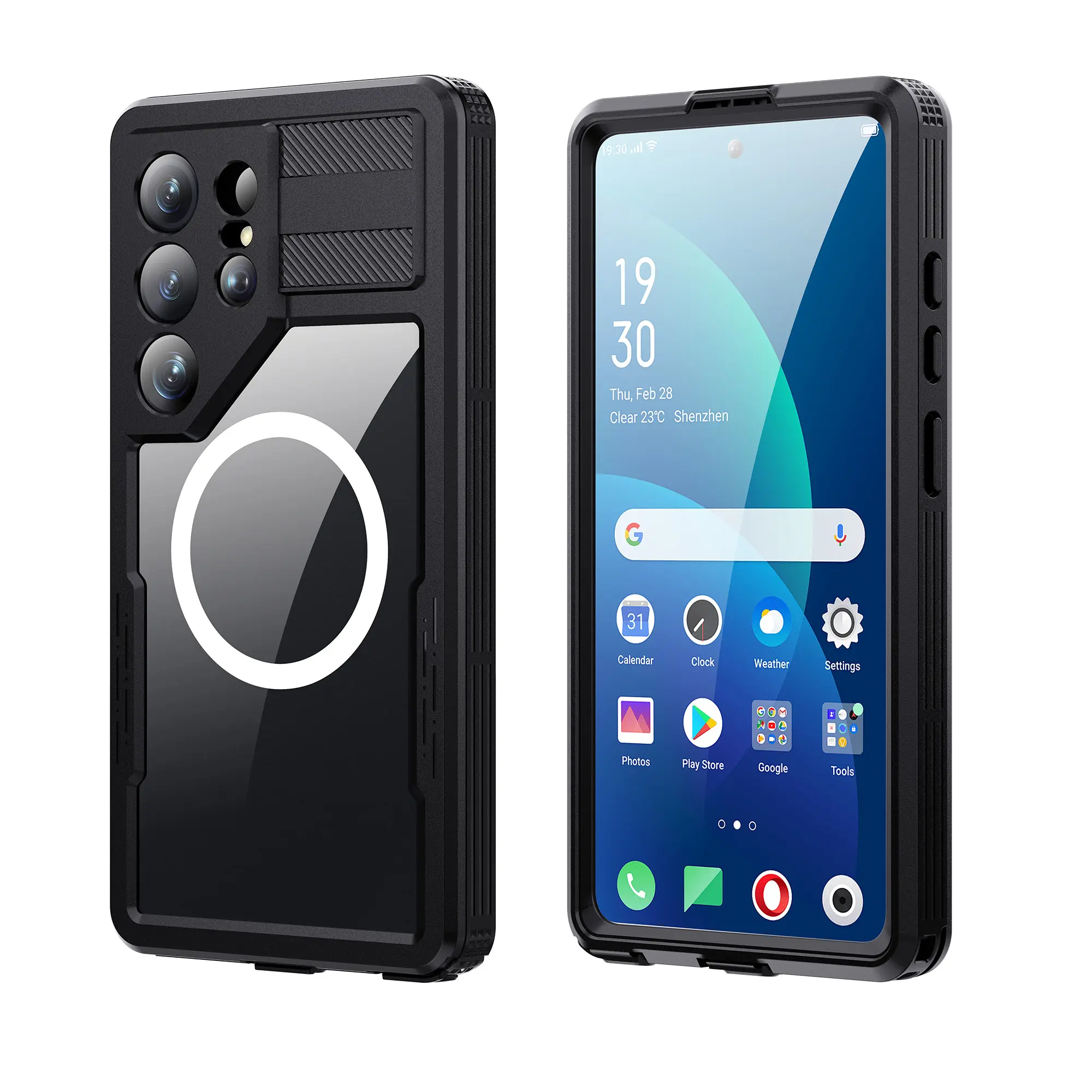 IP68 Waterproof Full Body Phone Case for Samsung Galaxy S Series - 2M Drop-Proof, Dustproof, Snowproof Cover with Built-in Screen Protector for Diving, Outdoor Work