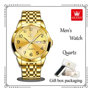 Classic OLEVS Business Wristwatch, Men's Waterproof Luminous Quartz Watch, Model 9970