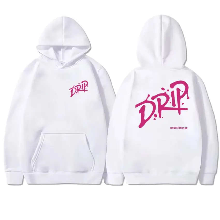 Music Group Babymonster Drip album Tour 2025 Hoodie Men women Autumn Winter trend Y2k Sweatshirt Unisex Fleece Casual pullover
